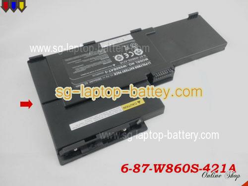  image 1 of Genuine CLEVO W870CU Series Battery For laptop 3800mAh, 11.1V, Black , Li-Polymer