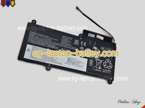  image 5 of Genuine LENOVO ThinkPad E465(20EX000MCD) Battery For laptop 47Wh, 4.12Ah, 11.4V, Black , Li-ion