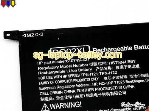  image 2 of Genuine HP Pavilion X2 10-N016NZ Battery For laptop 8390mAh, 33Wh , 3.8V, Black , Li-ion