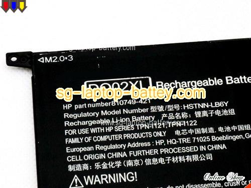  image 2 of Genuine HP Pavilion X2 10-N101NM Battery For laptop 8390mAh, 33Wh , 3.8V, Black , Li-ion