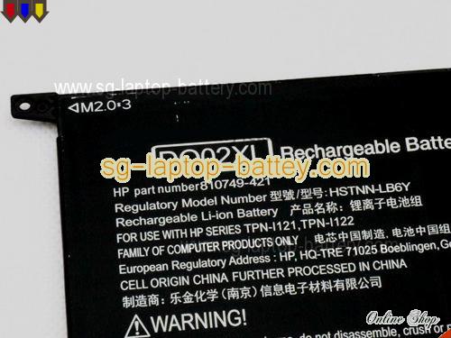  image 2 of Genuine HP Pavilion X2 10-N101NT Battery For laptop 8390mAh, 33Wh , 3.8V, Black , Li-ion