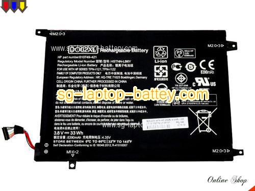  image 1 of Genuine HP Pavilion X2 10-N151NIA Battery For laptop 8390mAh, 33Wh , 3.8V, Black , Li-ion