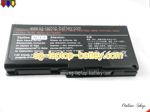  image 5 of TOSHIBA X-505-Q885 Replacement Battery 8800mAh 10.8V Black Li-ion