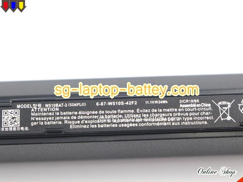  image 3 of CLEVO W510 Replacement Battery 24Wh 11.1V Black Li-ion