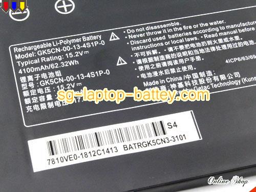  image 4 of Genuine TONGFANG GK5CN4Z Battery For laptop 4100mAh, 62.32Wh , 15.2V, Black , Li-Polymer