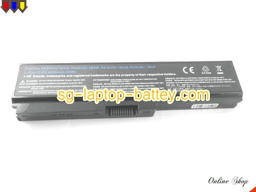  image 5 of TOSHIBA PSMLML-011005 Replacement Battery 5200mAh 10.8V Black Li-ion