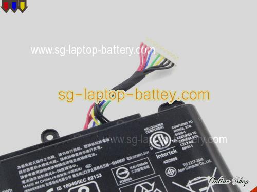  image 5 of Genuine ACER Predator 17 G9-793-79V5 Battery For laptop 6000mAh, 88.8Wh , 14.8V, Black , Li-Polymer