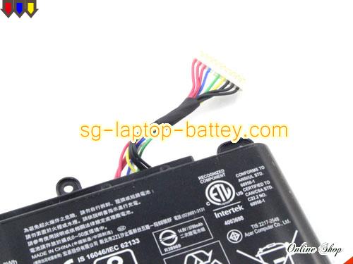  image 5 of Genuine ACER Predator 15 G9-591-799P Battery For laptop 6000mAh, 88.8Wh , 14.8V, Black , Li-Polymer