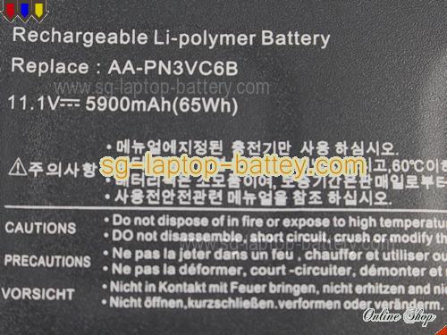  image 3 of SAMSUNG QX310-S04 Replacement Battery 5900mAh, 61Wh  11.1V Black Li-Polymer