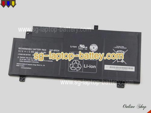  image 5 of Genuine SONY VAIO SVT212A11L Battery For laptop 3650mAh, 41Wh , 11.1V, Black , Li-ion