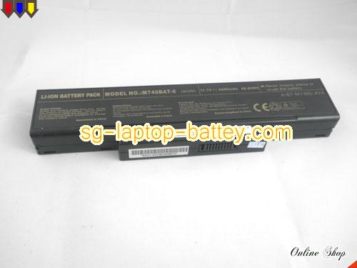  image 5 of CLEVO M76 Replacement Battery 4400mAh 11.1V Black Li-ion