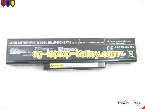  image 5 of Genuine CLEVO M76 Battery For laptop 4400mAh, 47.52Wh , 10.8V, Black , Li-ion