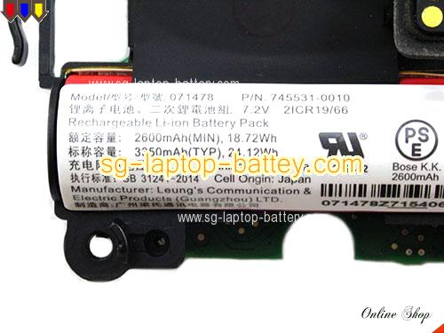  image 2 of Genuine BOSE Soundlink Revolve Battery For laptop 3350mAh, 24.12Wh , 7.2V, Black , Li-ion