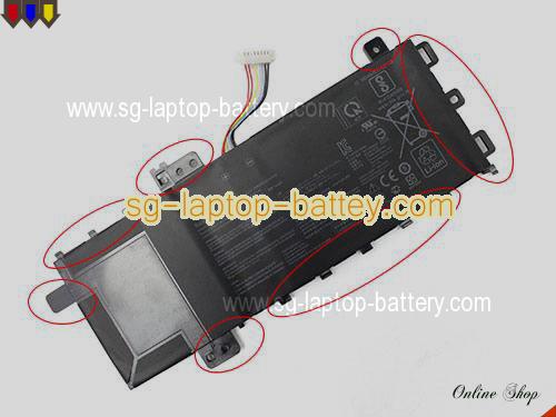  image 1 of Genuine ASUS X509JA-BQ039T Battery For laptop 4212mAh, 32Wh , 7.6V, Black , Li-ion