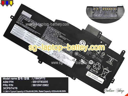  image 1 of 5B10W13962 Battery, S$64.57 Li-ion Rechargeable LENOVO 5B10W13962 Batteries