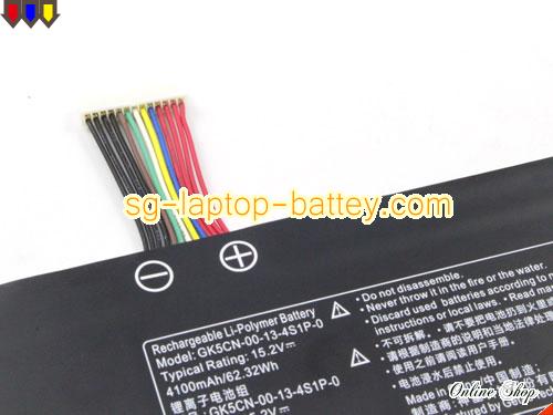  image 5 of Genuine GATEWAY GWTN156-3BK0H02651 Battery For laptop 4100mAh, 62.32Wh , 15.2V, Black , Li-Polymer