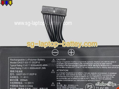  image 5 of Genuine GALLERIA GCR1660TGF Battery For laptop 8200mAh, 93.48Wh , 11.4V, Black , Li-Polymer