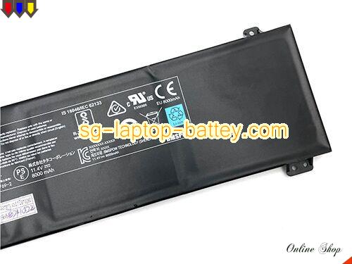  image 2 of Genuine GALLERIA GCR1660TGF-QC-G Battery For laptop 8200mAh, 93.48Wh , 11.4V, Black , Li-Polymer