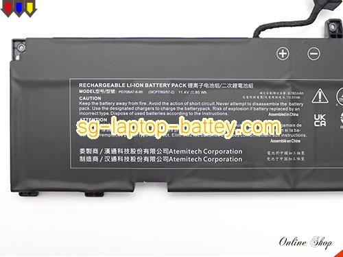  image 5 of SCHENKER XMG Pro 17 E22 Replacement Battery 6780mAh, 80Wh  11.4V Black Li-ion