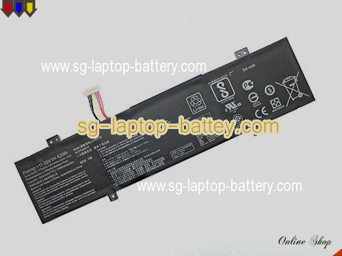  image 1 of Genuine ASUS VivoBook Flip 14 TP470EA-EC051T Battery For laptop 3640mAh, 42Wh , 11.55V, Black , Li-Polymer