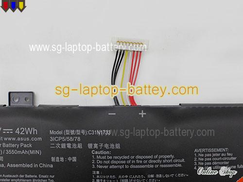  image 5 of Genuine ASUS VivoBook Flip 14 TP470EA-EC051T Battery For laptop 3640mAh, 42Wh , 11.55V, Black , Li-Polymer