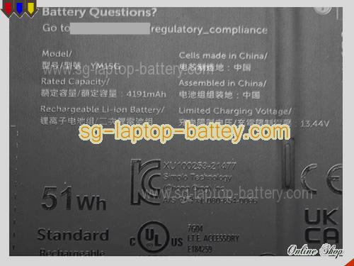  image 4 of Genuine DELL XPS 13 9315-C0NNP Battery For laptop 4191mAh, 51Wh , 11.55V, Dark Gray , Li-ion