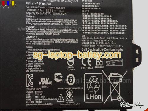  image 3 of Genuine ASUS E502SA-XX024D Battery For laptop 4110mAh, 32Wh , 7.6V, Black , Li-ion