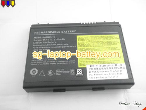  image 5 of COMPAL PL10 Replacement Battery 6300mAh 11.1V Black Li-ion