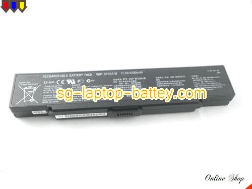  image 5 of Genuine SONY VAIO VGN-CR490EBT Battery For laptop 4800mAh, 11.1V, Black , Li-ion