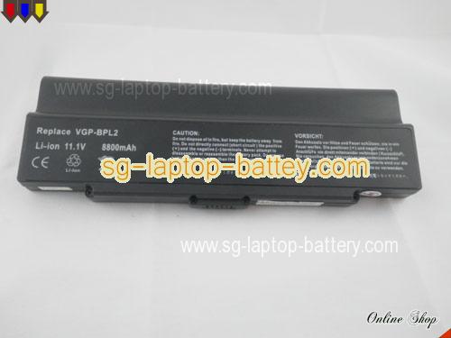  image 5 of SONY VAIO VGN-FE590GC Replacement Battery 8800mAh 11.1V Black Li-ion