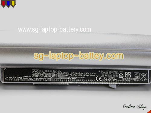  image 5 of HP Pavilion 15-N214NF Replacement Battery 5200mAh, 77Wh  14.8V Black+ Sliver Li-ion