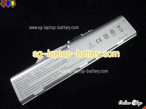  image 2 of AVERATEC 1020ED1 Replacement Battery 4400mAh 11.1V Silver Li-ion