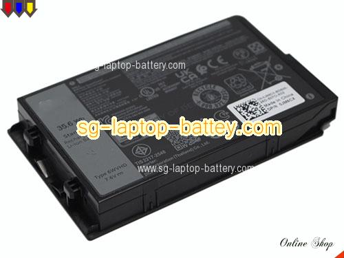  image 5 of Genuine DELL Latitude 7230 Rugged Extreme Battery For laptop 4684mAh, 35.6Wh , 7.6V, Black , Li-ion