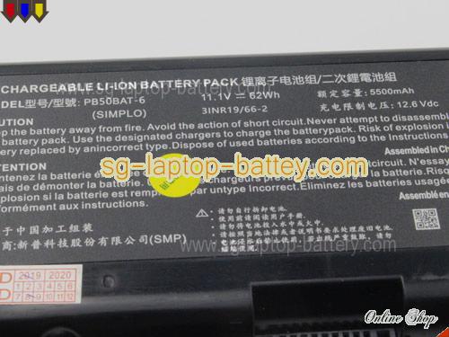  image 4 of 6-87-PB506-61D02 Battery, S$65.29 Li-ion Rechargeable CLEVO 6-87-PB506-61D02 Batteries