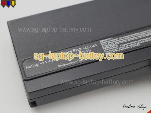  image 2 of Genuine ASUS U52 Battery For laptop 4400mAh, 63Wh , 14.4V, Black , Li-ion