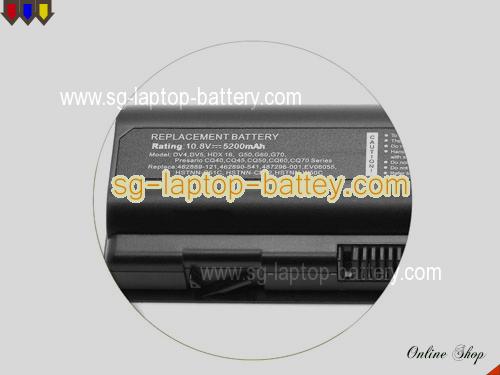  image 2 of HP Pavilion DV4-1027TX Replacement Battery 4400mAh 10.8V Black Li-ion