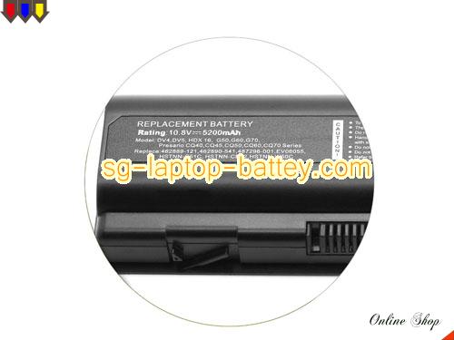  image 2 of HP Pavilion DV4-1033TX Replacement Battery 4400mAh 10.8V Black Li-ion