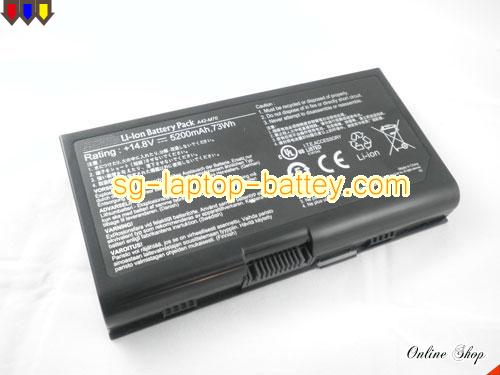  image 1 of ASUS N90Sc Replacement Battery 5200mAh 14.8V Black Li-ion