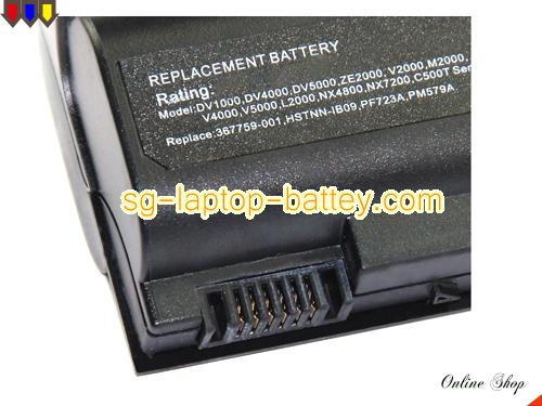  image 3 of HP Pavilion dv1442ea Replacement Battery 7800mAh 10.8V Black Li-lion