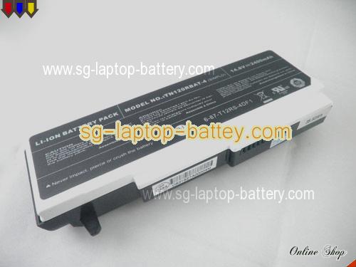  image 5 of Genuine CLEVO TN121R Notebook computer Battery For laptop 2400mAh, 14.8V, Black and White , Li-ion