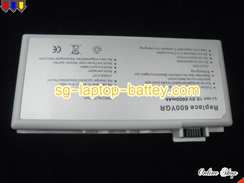  image 5 of GATEWAY 600YGR Replacement Battery 6600mAh 10.8V Black Li-ion