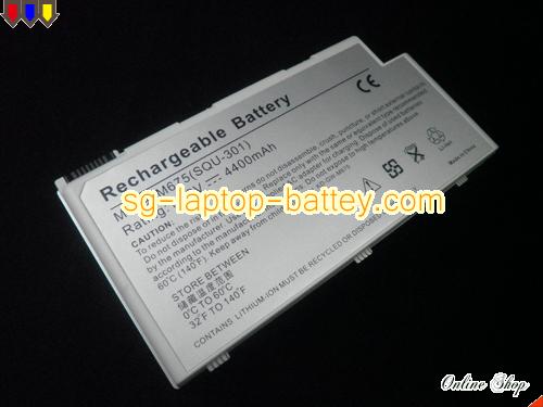  image 4 of GATEWAY M675E Replacement Battery 4400mAh 14.8V Sliver Li-ion