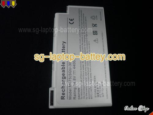  image 3 of GATEWAY M675E Plus Replacement Battery 4400mAh 14.8V Sliver Li-ion