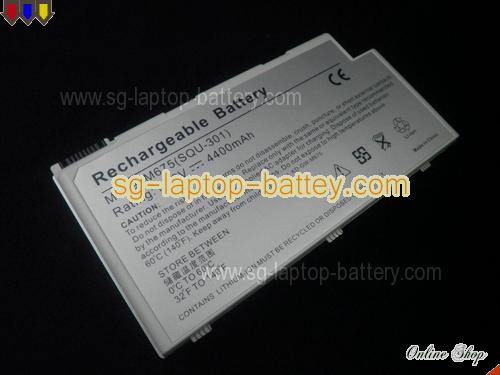  image 4 of GATEWAY M675E Plus Replacement Battery 4400mAh 14.8V Sliver Li-ion