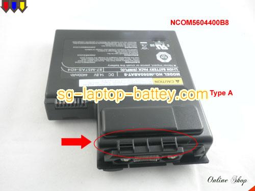  image 1 of Genuine CLEVO M57U1 Battery For laptop 4400mAh, 14.8V, Black , Li-ion