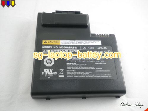  image 2 of Genuine CLEVO M57U1 Battery For laptop 4400mAh, 14.8V, Black , Li-ion