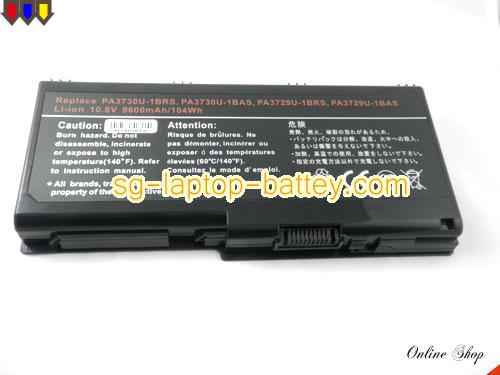  image 5 of TOSHIBA Qosmio X500-149 Replacement Battery 8800mAh 10.8V Black Li-ion