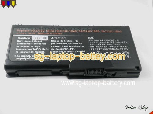  image 5 of TOSHIBA Qosmio 90LW Replacement Battery 8800mAh 10.8V Black Li-ion