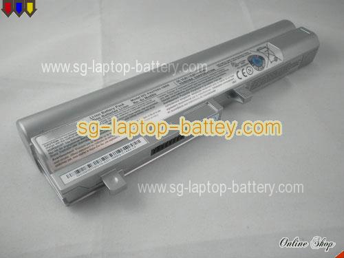  image 1 of TOSHIBA NB200 Series Replacement Battery 5800mAh, 63Wh  10.8V Silver Li-ion