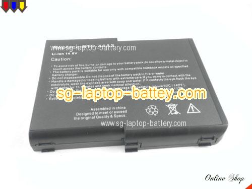  image 5 of ACER Aspire 1400 series(not all) Replacement Battery 6600mAh 14.8V Black Li-ion